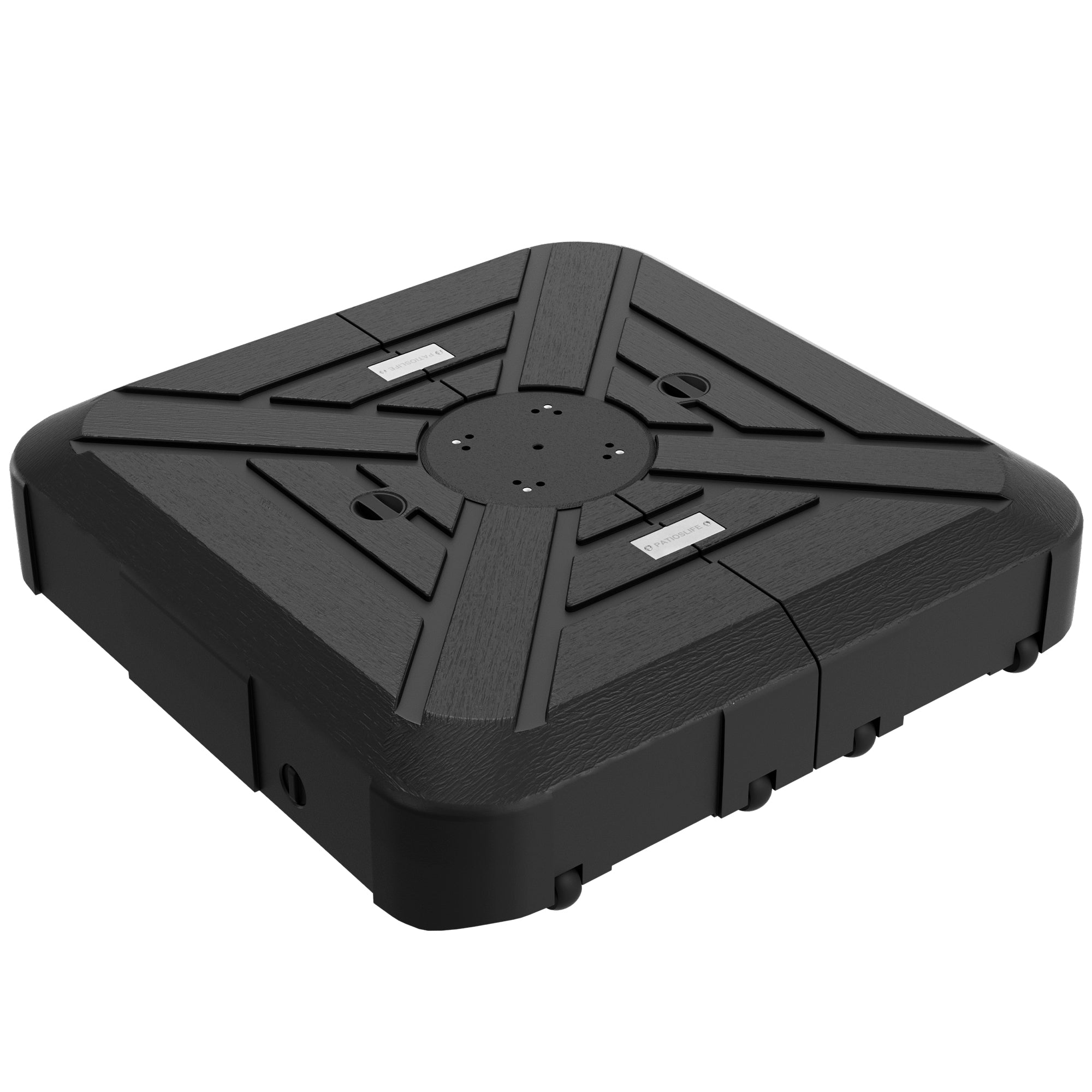 Sunvanta Auron Series Cantilever Umbrella Base with Wheels – 250–440 lb HDPE Refillable Outdoor Weight Stand