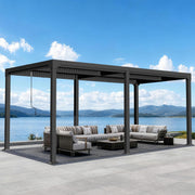Sunvanta Atlantic 10 × 20 ft Metal Louvered Pergola – Adjustable Louvers Outdoor Pergola for Patio