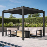 Sunvanta Atlantic Aluminum Louvered Pergola – Adjustable Louvers for Patio & Outdoor Space