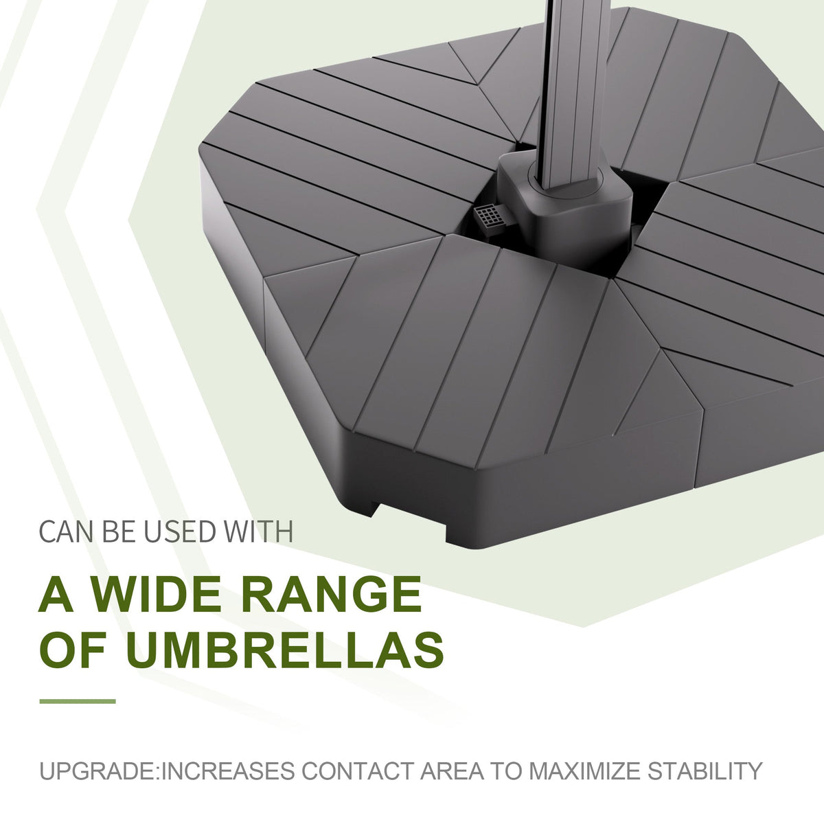 Sunvanta 430 lb (195 kg) Cantilever Umbrella Base – Heavy-Duty Support for Auron Series