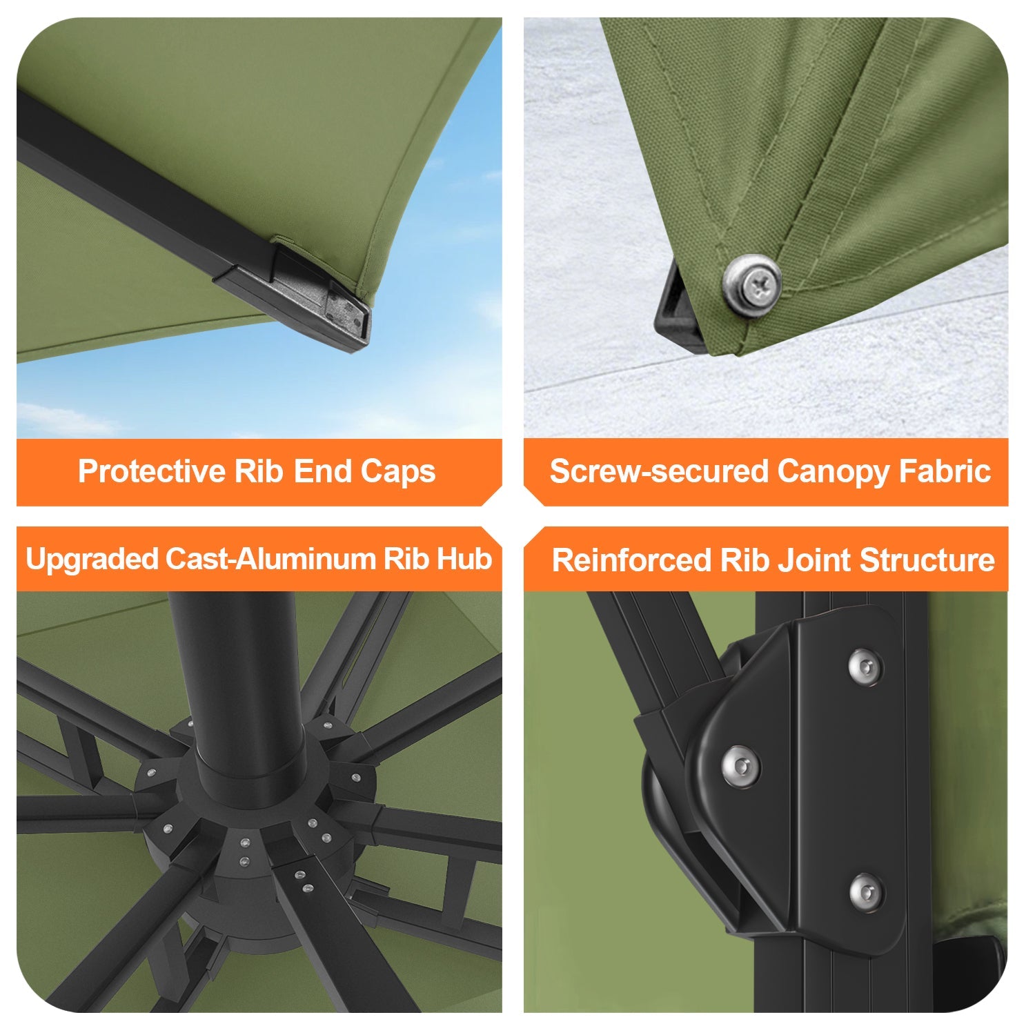 Sunvanta Auron Pro Cantilever Patio Umbrella  Reinforced Aluminum Frame for Patio & Garden