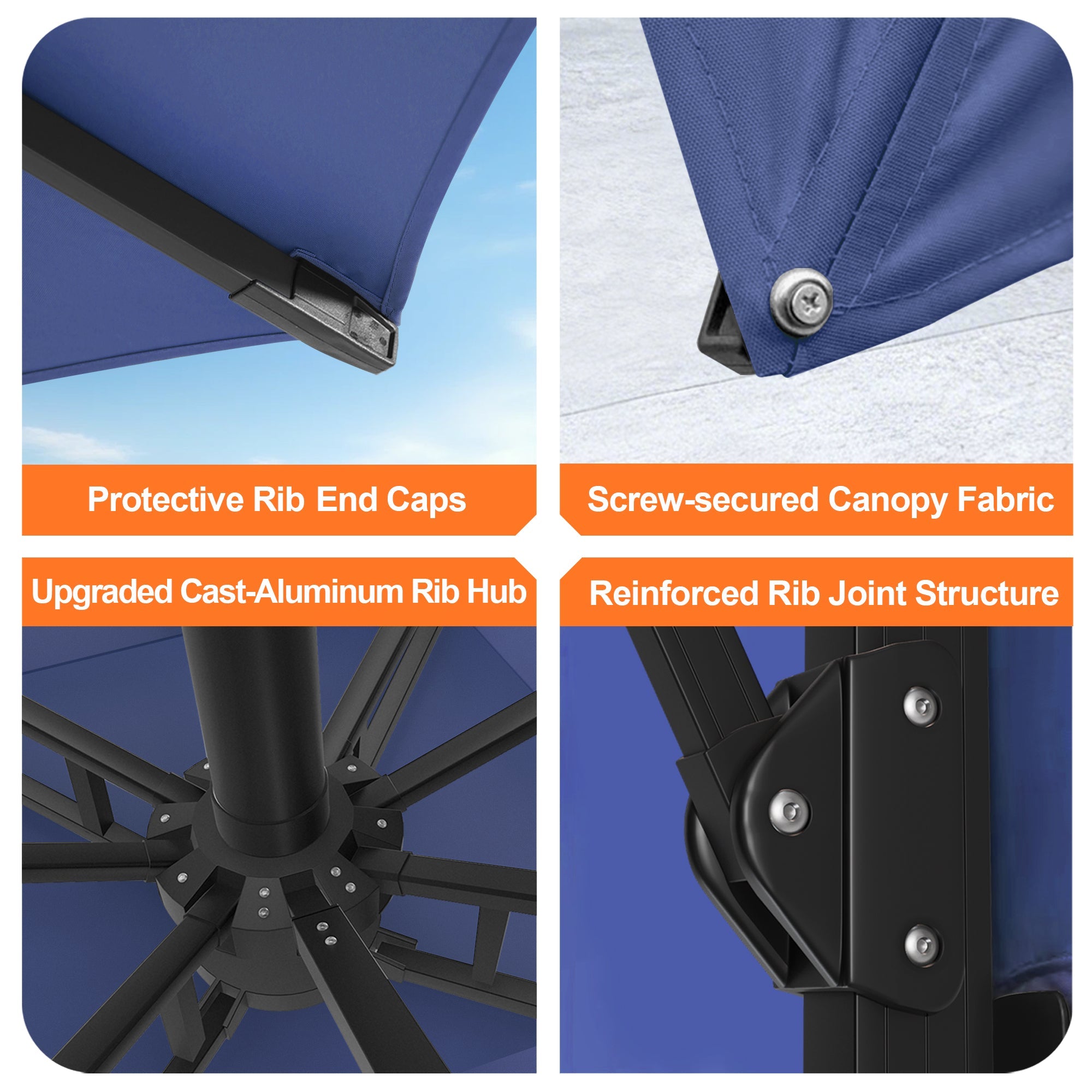 Sunvanta Auron Pro Cantilever Patio Umbrella  Reinforced Aluminum Frame for Patio & Garden