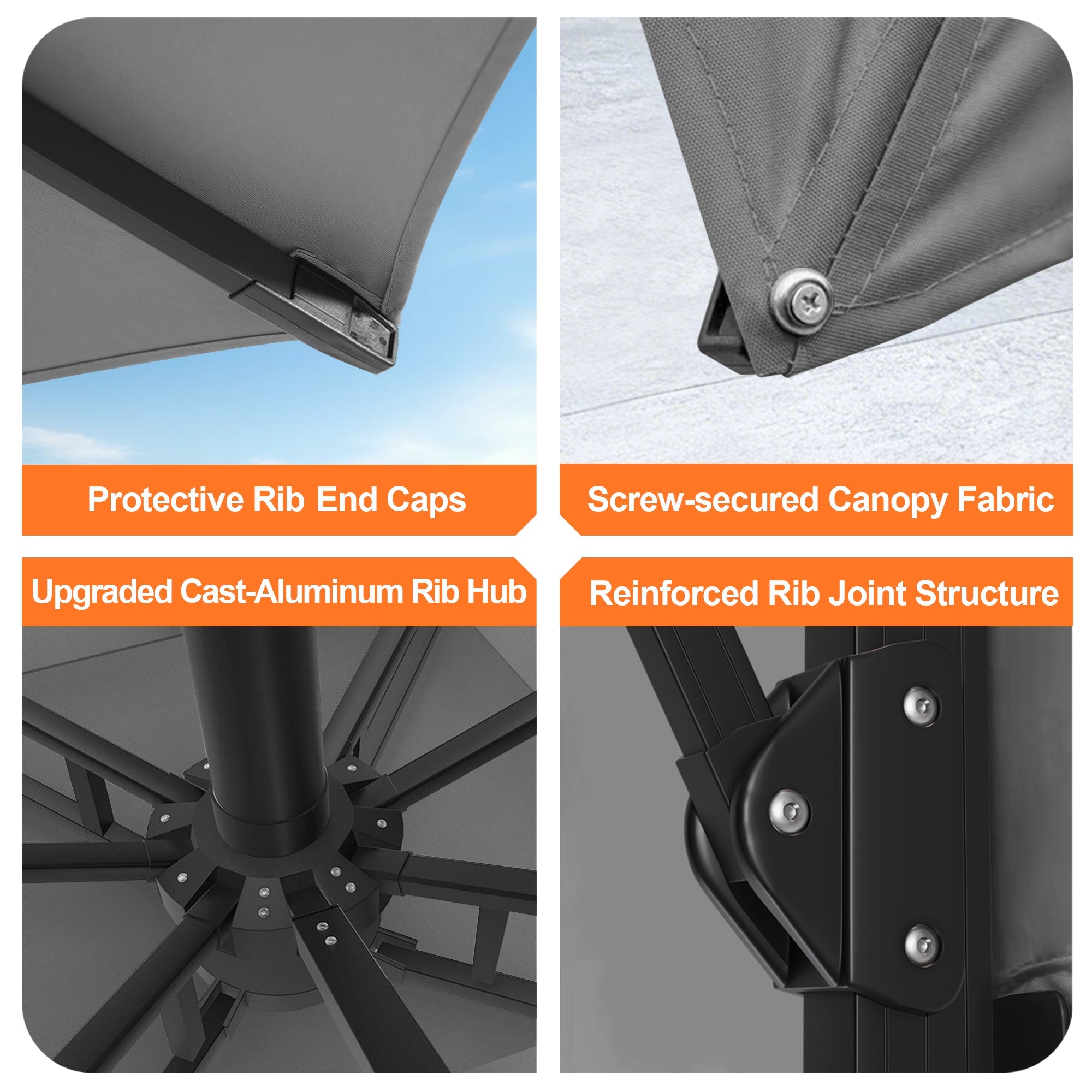 Sunvanta Auron Pro Cantilever Patio Umbrella  Reinforced Aluminum Frame for Patio & Garden