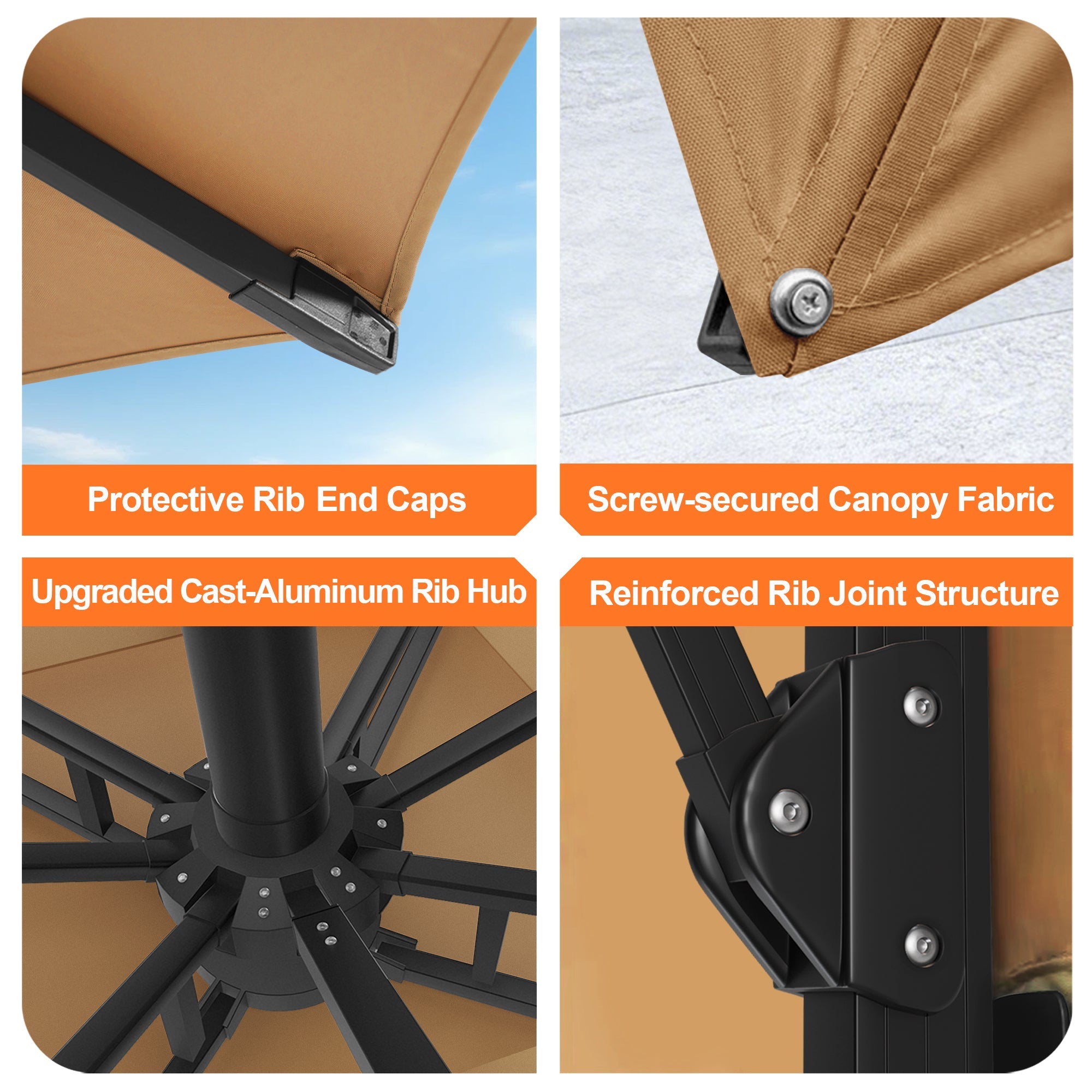 Sunvanta Auron Pro Cantilever Patio Umbrella  Reinforced Aluminum Frame for Patio & Garden