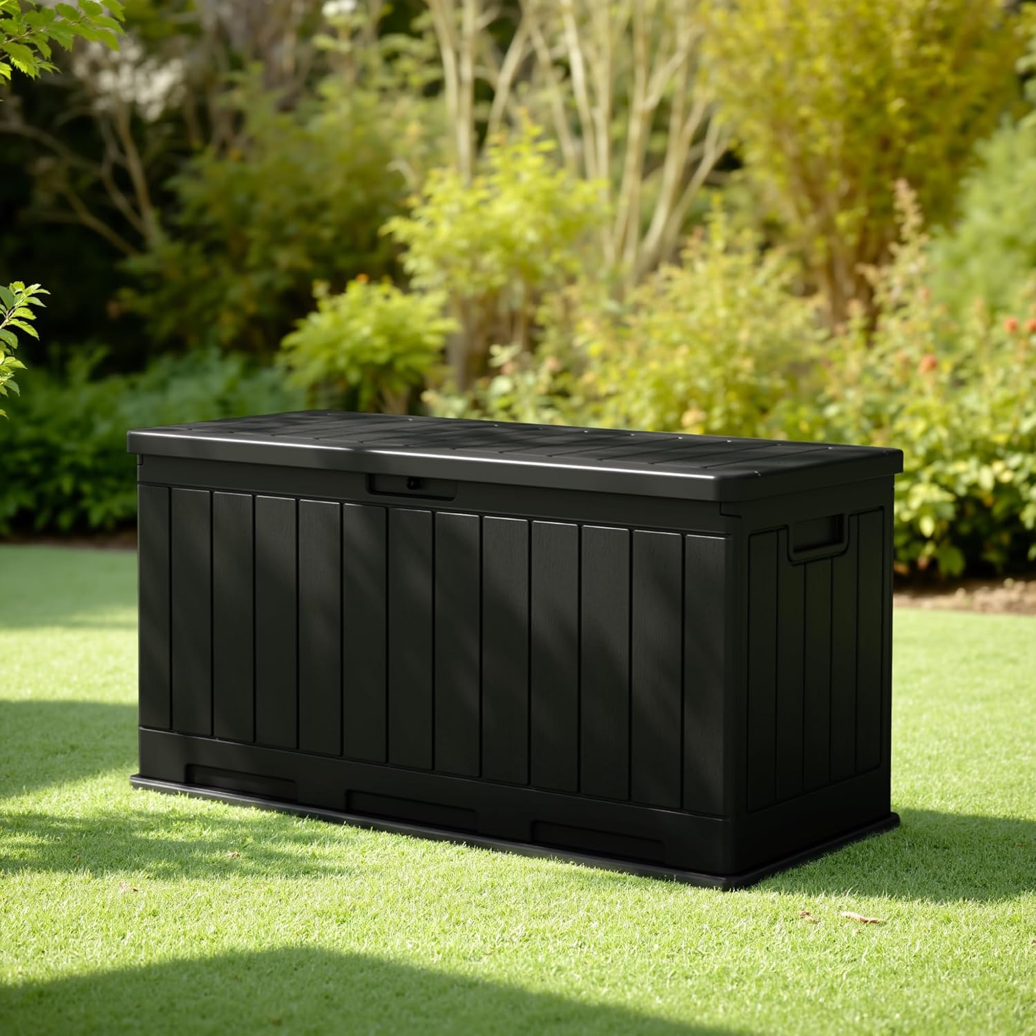Sunvanta Resin Deck Box – Large Outdoor Storage for Patio Furniture, Garden Tools & Pool Supplies